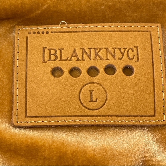 Blank NYC Coat Gold Velvet Button Up Size L - Picture 6 of 8